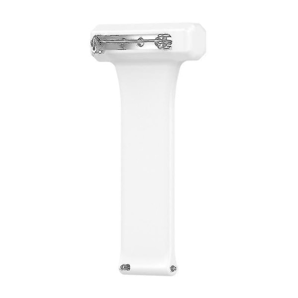 Til Garmin Vivomove stil silikone 20 mm sygeplejerske ur Fob med pin-on brocherem White