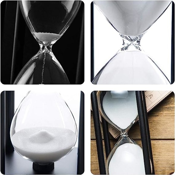 Timeglass Timer 30/60 minutter Wood Sand Timeglass Clock for Creative G 30 minutes white sand
