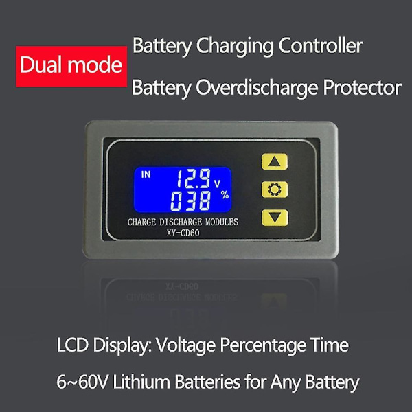 Xy-cd60 Cd60 Solar Batterilader Controller Module Dc6-60v Lading Utladningskontroll Lavspenning