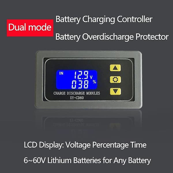 Xy-cd60 Cd60 Solcelle Batterilader Kontroller Modul Dc6-60v