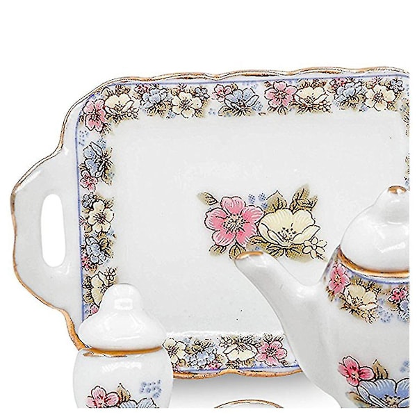 Porslin Miniatyr Te Set Kökstillbehör