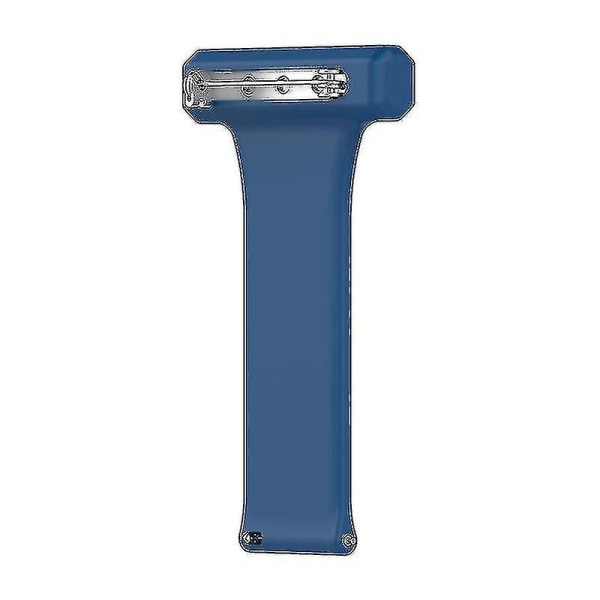 For Garmin Vivomove Style Silikon 20mm Sygeplejeur Fob Med Pin-on Brosche Rem Blue