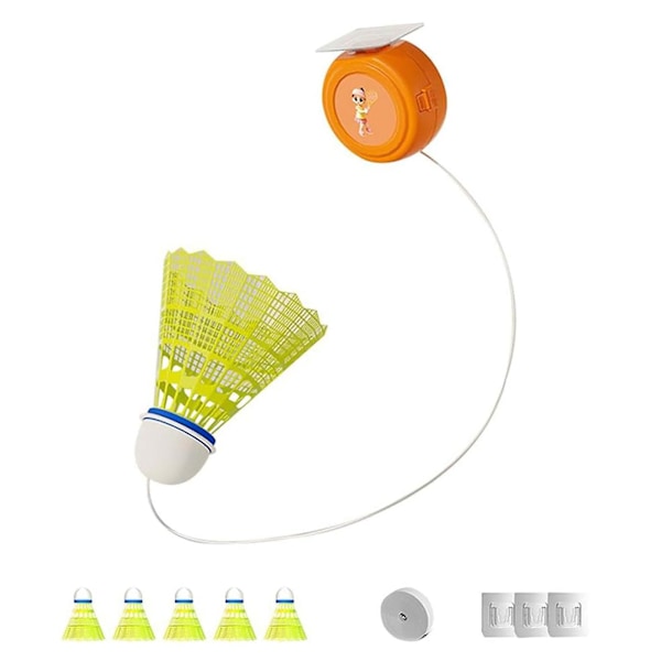 Itsenäinen Badminton-harjoittelusetti, Badminton-harjoitteluvälineet, Badminton-harjoitteluväline, Yksinpelin paluupalloharjoittelija Badminton-itseharjoittelukonetta, 10