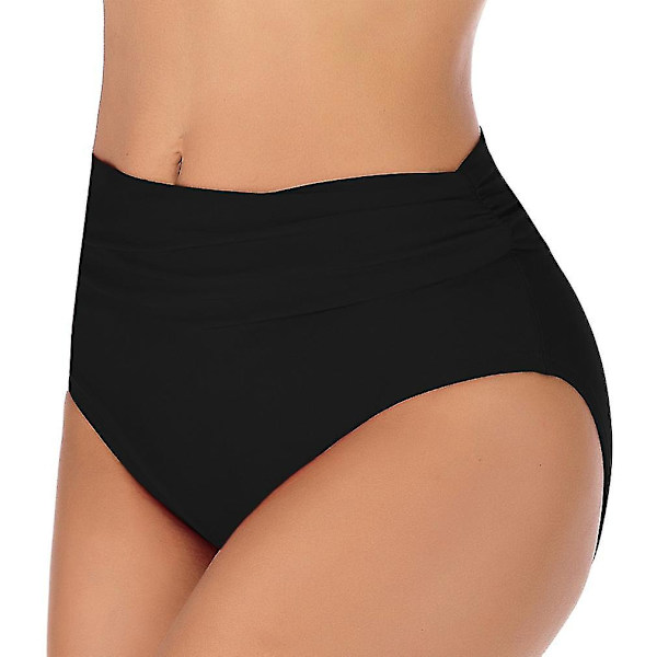 Dames Triple-ered Badedrakt Feminint Høy Twist Bikini Bunn L