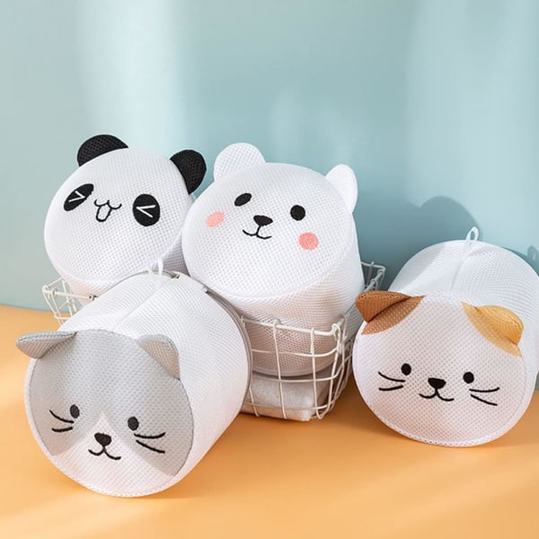 Vaskemaskinpose Panda Mønster Mesh Vaskesekk Sko Vaskesekk Gjenbrukbar Vask