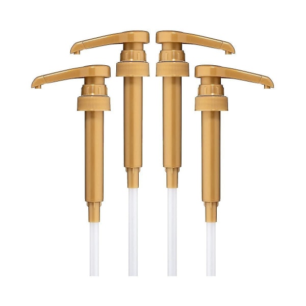4 stk Kaffe Sirup Pumpe Dispenser Flaske Presser Håndpumpe Hode For Kaffe Smakstilsetning Siruper