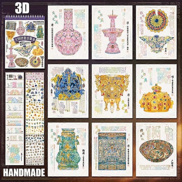 Kulturarvsrestaurering Samling Landskabsstickers Blue