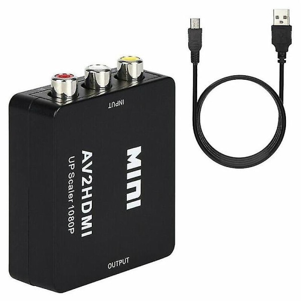 RCA til HDMI-konverter /adapter til Gamecube Nintendo Sega Genes Nes Snes N64