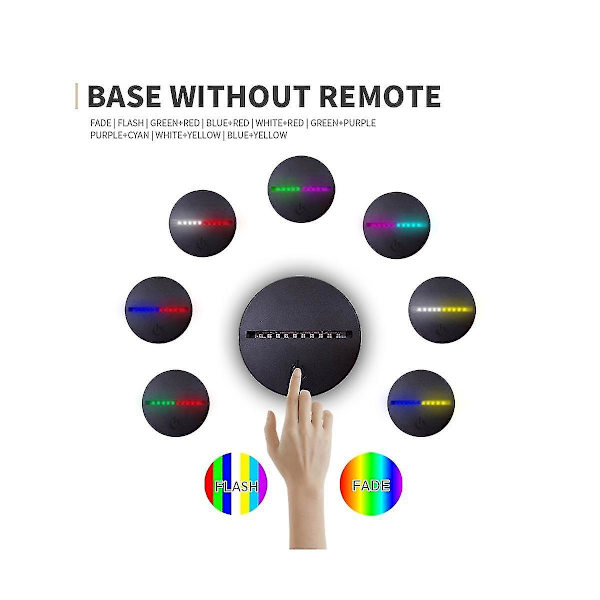 3d LED nattlyslampe base to-tone 7 farger LED lampe base med fjernkontroll USB-kabel for akryl og
