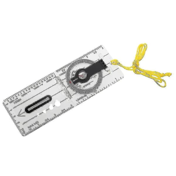 Foldbar Navigation Camping Baseplate Kompas Lineal Kort