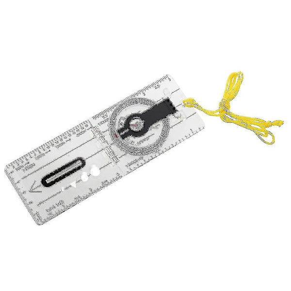 Sammenleggbar navigasjonscamping baseplate kompasslinjal kart