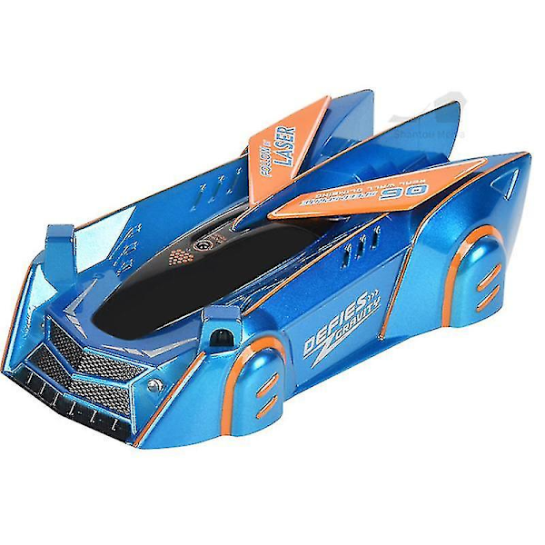 Kauko-ohjattava seinäkiipeilyauto, radio-ohjattu laserase, temppulelu blue