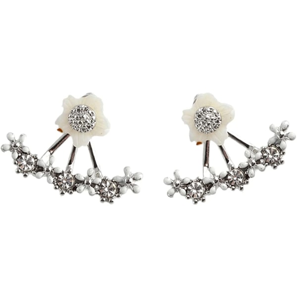 Mote blomsterdesign kvinner øredobber smykker anti allergi gave (sølv) 8fc3  | Fyndiq