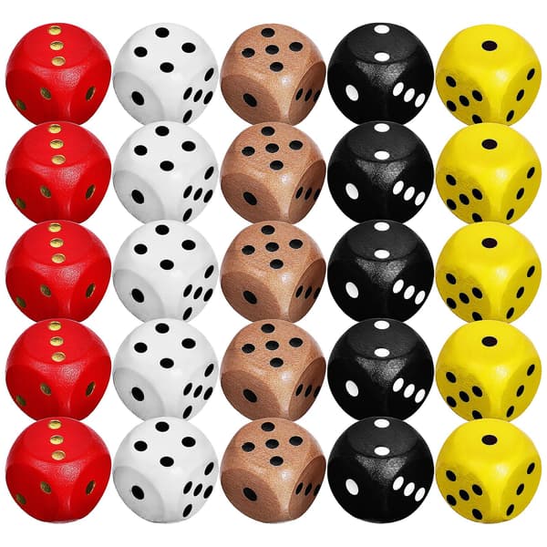25 stk 6-sidede terninger spillterninger festterninger spillterninger multi-