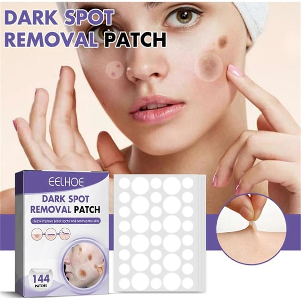 Kosmetiikan aiheuttamien tummien läiskien hoitoon - Post Dark Patch 395 mikropisteellä, dermatologisesti testattu ja ärsyttämätön, ei testattu O