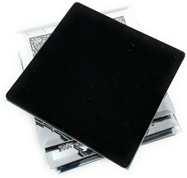 Multi Crystal Coasters | Til voksne | Multifarvet tilbehør, sølvglitter