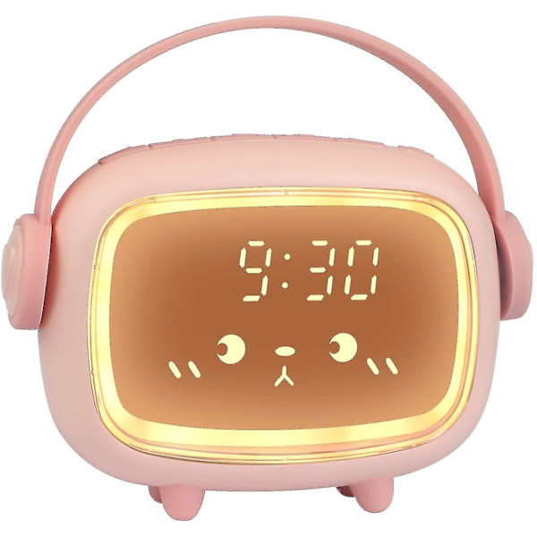 Alarmklokke Barn Digital Barnas Alarmklokke Lys Alarmklokke For Jenter Gutter Digital Klokke Engel Nattlys Led Alarmklokke Med Lys Sengeside