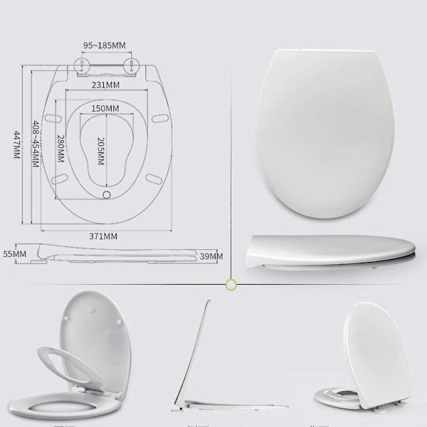 DOUBAO Pottaharjoitusistuimella 2-in-1 WC-istuimella Pikkulapsille S