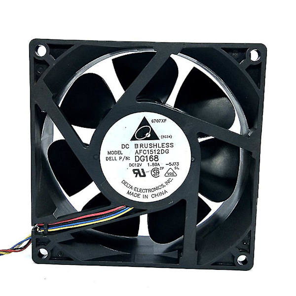Køleventilator til 150mm Afc1512dg 15cm 15050 12v 1.80a Ventilator til 490/690 :pg168 Server Inverter, Plastik
