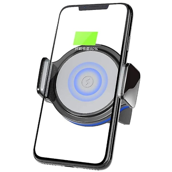 10w Qi Langaton Nopea Auton Lataus Ilmaventtiilin Puhelimenpidike Teline One Plus 7t:lle Lg G6:lle Samsung Glaxy S10e:lle (valkoinen)