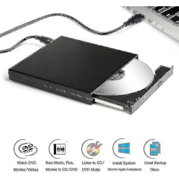Extern DVD-brännare med CD-brännare - USB-gränssnitt, 2024-utgåva