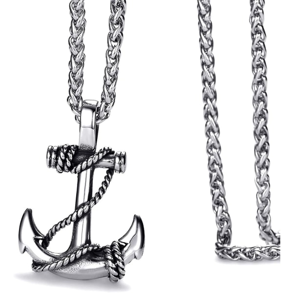 Titan stål båt katt halsband mäns rostfritt stål hänge kreativ personlighet