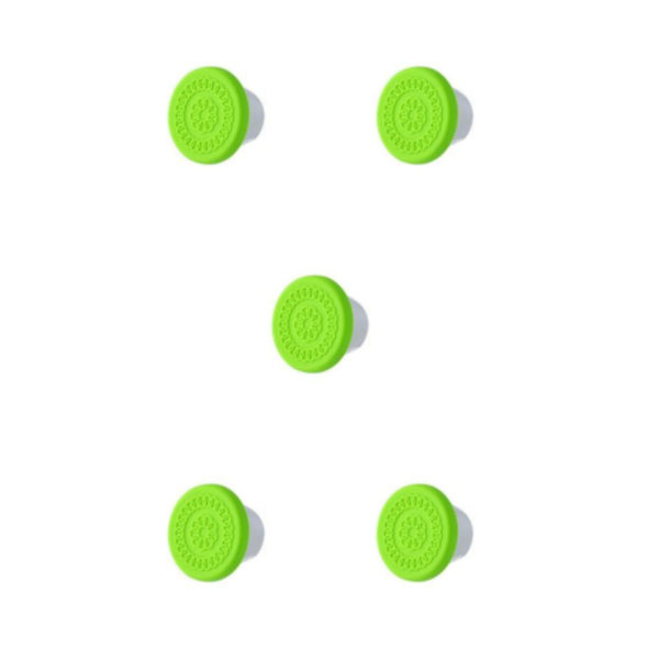 1/2/3/5 Bred Stålkop Dressingbeholder Forsegling Salatdressing Kopper Green lid 5PCS