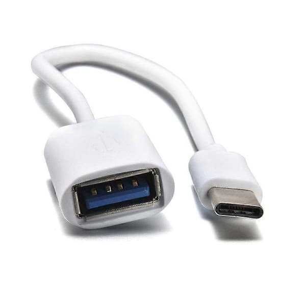 USB 3.1 Type C OTG-kabel - Han til Hun, 10 Gbps, til Google Pixel Nokia white