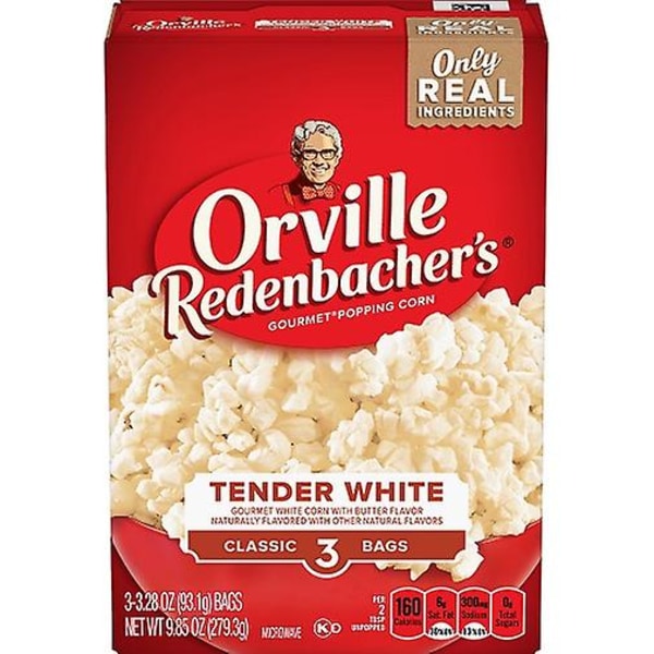 Orville Redenbachers Mjuka Vita Mikropopcorn