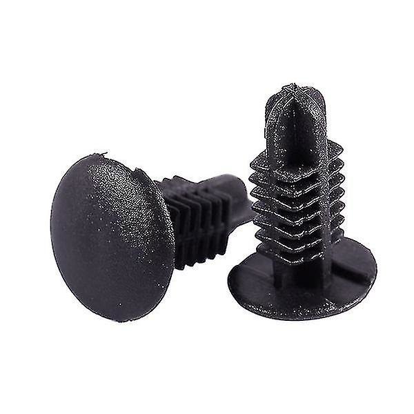 16 st plastnitar klämma 4 mm x 5 mm x 15 mm svart