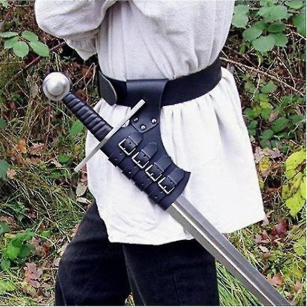 Vintage keskiaikainen säädettävä miekkaripustin soljilla Renais