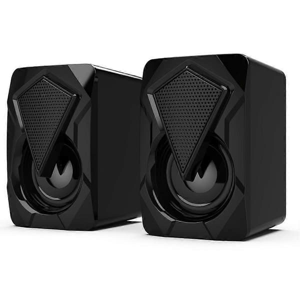X2 Computerhøjttalere med subwoofer til PC Desktop Computer Laptop LED-belysning Hjemmebiografsystem USB-kablet lydboks