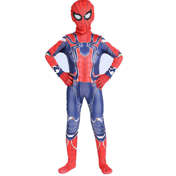 3-12 år barn og voksne Spider-Man Cosplay-kostyme Steel spider (luxury lens model) 120