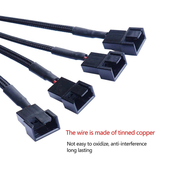 Power Plugg Kylare Kylfläkt Adapter Kabeldelare För PC Case