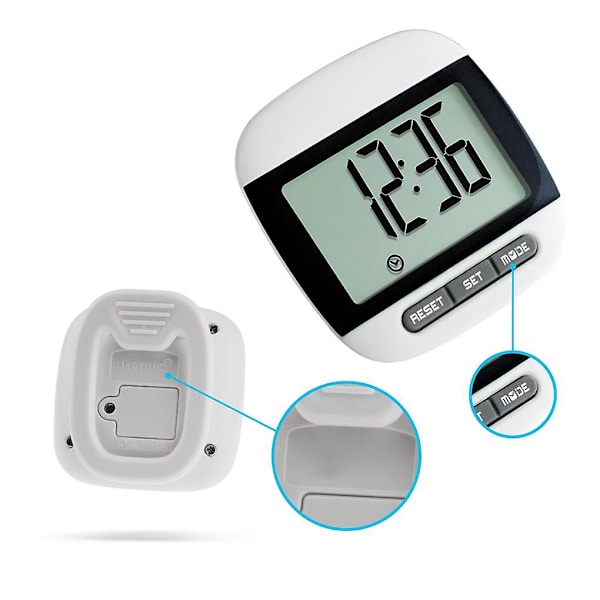 Stor LCD-skärm Stegräknare Digital Display Sport