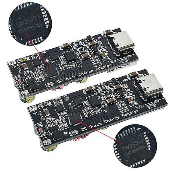 Qc4.0 Qc3.0 Usb Typ-C Snabbladdningsadapter 6-35v Boost-modul för Scp/ (a)