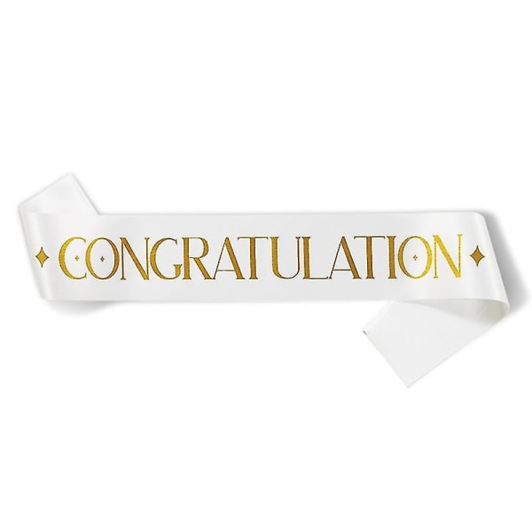 Ny design Gratulation Sash Graduation Ceremoni Fest Dekoration