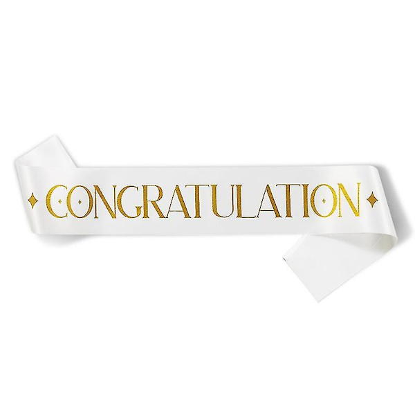 Nyt design Tillykke Sash Graduation Ceremoni Fest Dekoration