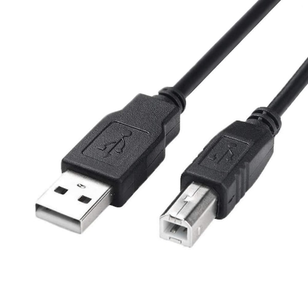 USB 2.0-skrivarkabel 3 meter, USB Typ A hane till B hane skrivare skannerkabel höghastighetskompatibel med HP, Canon, Dell, Epson, Lexmark, Xerox, Samsung