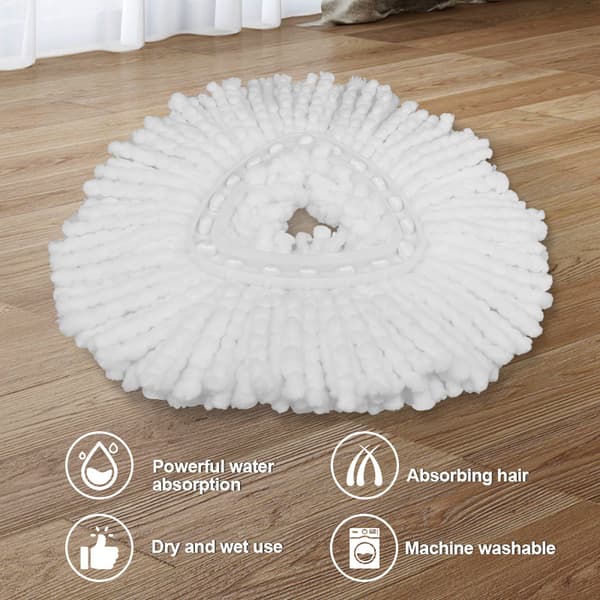 6-pakning moppehoder for O-Ceda EasyWrin Spin Mop Refill 1 Can System Easy Clean Mikrofibererstatning Bare