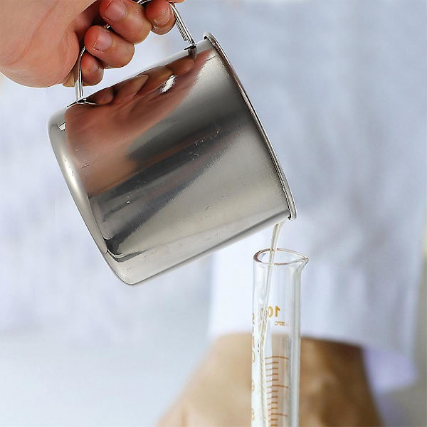 Laboratoriebägare i rostfritt stål, kemiklass, graderade bägare, 500 ml