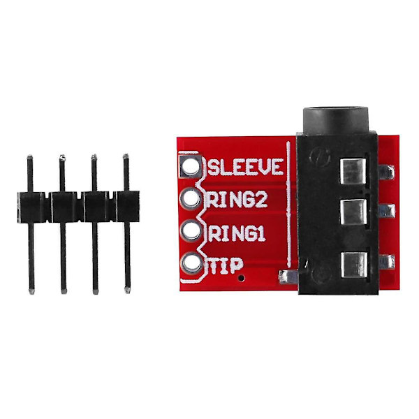 Trrs 3.5mm Jack Breakout Board Hörlurar Video Audio Mp3 Professionell Kontaktmodul