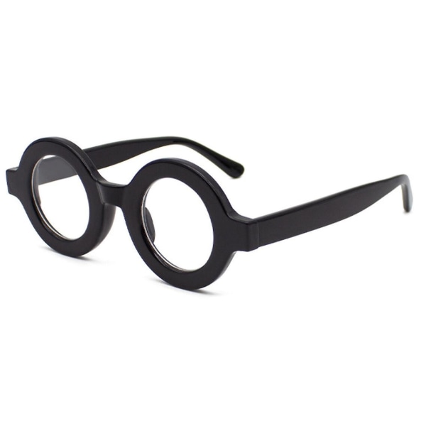 Vintage Svarta Runda Läsglasögon Kvinnor Män Stora Bågar Presbyopia Glasögon
