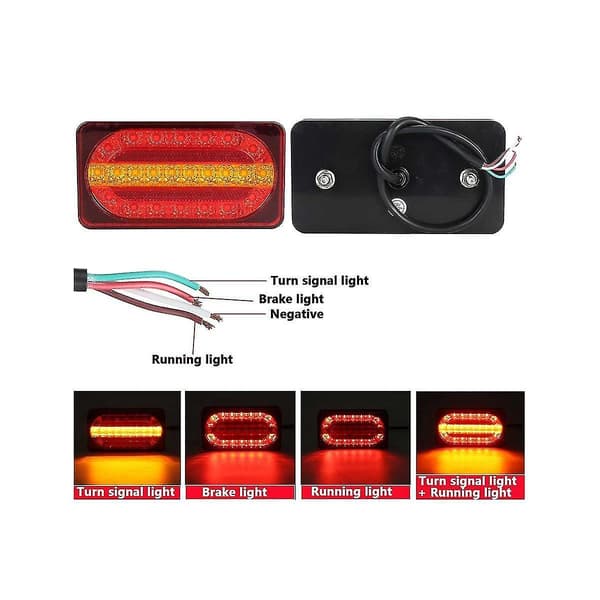 12v Bil LED Bakljus Broms.indikator Blinkers Wat