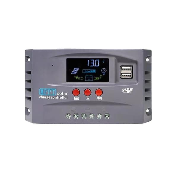 12v 24v Mppt Solcelle Ladningsregulator Smart Display Dual Us