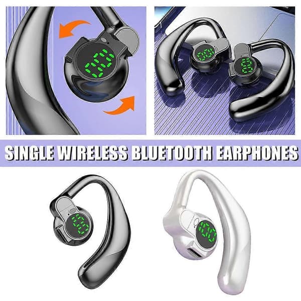 Trådlösa hörlurar Bluetooth 5.3 Headset True Wireless Stereo Hörlurar Black