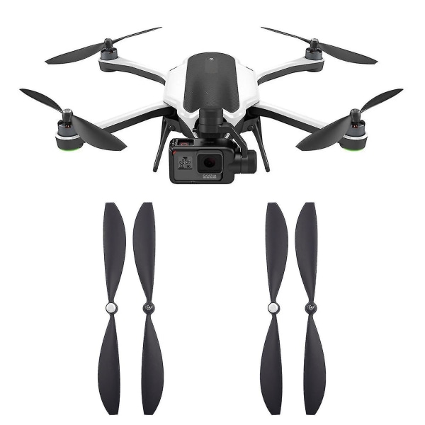 4 stk Drone Propeller Støysvake Slagfast ABS Reserveblader Drone Tilbehør For Gopro Karma