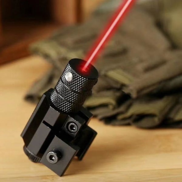 Mini infrarød laser, der sigter op, ned, til venstre og højre justerbar laserlommelygte Højtransmitterende linse Lærerpeninstrument (rødt lys + 11 og 20m