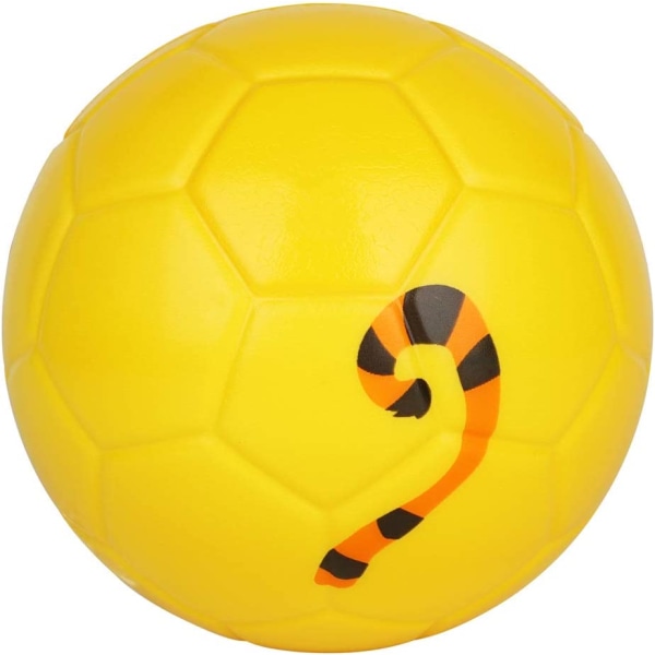 Lasten 15 cm jalkapallo, söpö eläinkuvio, pehmeä vaahtomuovipallo, pehmeä ja joustava tiger head football