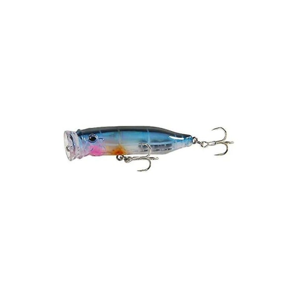 Bass Fiskedrag 7 cm Realistisk imitation av plastfiskedrag med Crday Treble Krok Saltwate